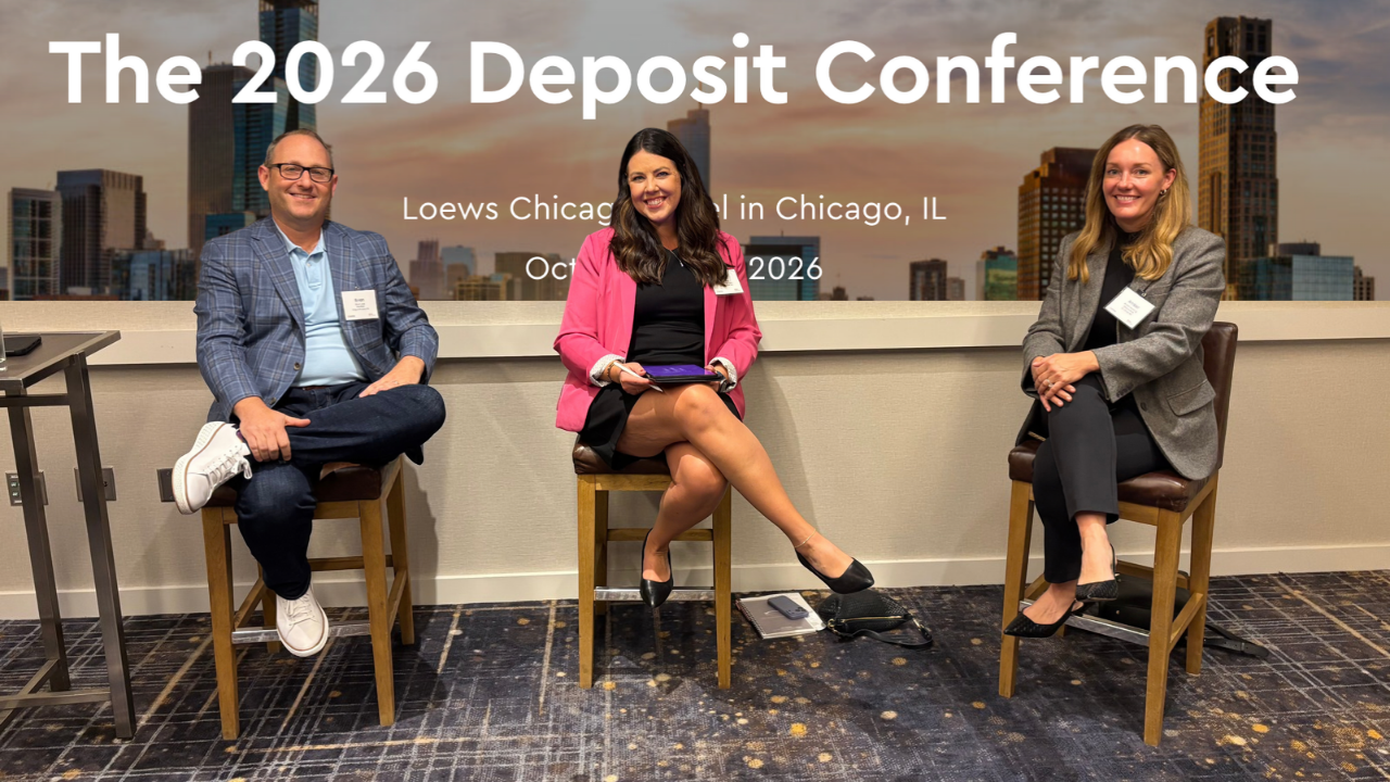 Travillian at The 2026 Deposit Conference: Brian Love Talks Talent, Deposits & Storytelling 1 Brian Love of Travillian speaking on a Chief Deposit Officer panel at The 2026 Deposit Conference in Chicago