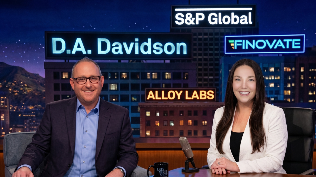 Travillian’s Conference Crawl: What Amber & Brian Heard at Finovate, D.A. Davidson, Alloy Labs, and S&P Global 1 Travillian's Conference Crawl podcast: Amber Buker and Brian Love deliver a bank & fintech recap of May 2026 conferences